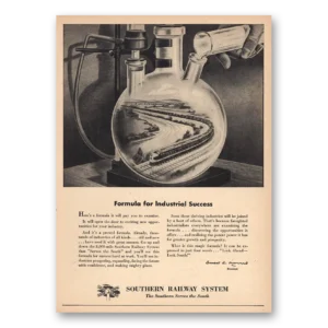 1946 Southern Railway Print Ad | Industrial Success