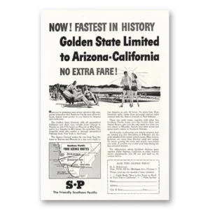 1946 Southern Pacific Print Ad | Fastest History