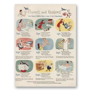 1946 Swan Soap Print Ad | Rhymes Reasons
