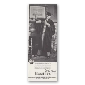 1946 Teachers Whisky Print Ad | Winning Flavour