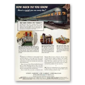 1946 Union Carbide Print Ad | How Much