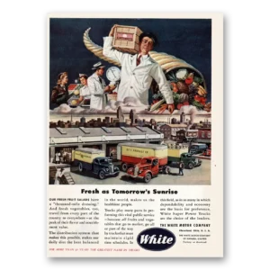 1946 White Trucks Print Ad | Tomorrows Sunrise