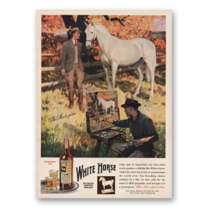 1946 White Horse Scotch Whisky Print Ad | Talent Painter