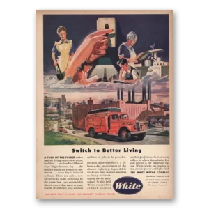 1946 White Trucks Print Ad | Better Living