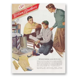1946 Wilson Brothers Shirts Print Ad | Bill Smith