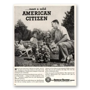 1947 American Trucking Print Ad | American Citizen