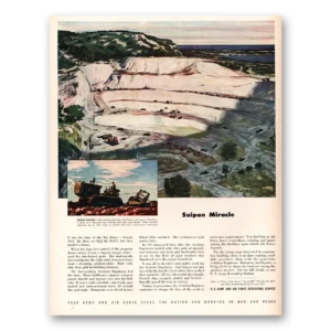 1947 US Air Force Print Ad | Saipan Miracle