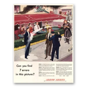 1947 Arrow Shirts Print Ad | 7 Errors
