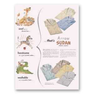 1947 Arrow Shirts Print Ad | Shaved Lion