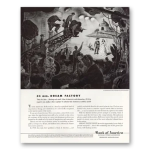 1947 Bank of America Print Ad | Dream Factory