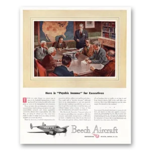 1947 Beechcraft Print Ad | Psychic Income