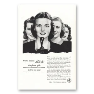 1947 Bell Telephone Print Ad | Telephone Girls