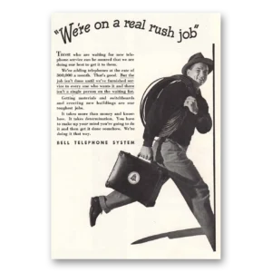 1947 Bell Telephone Print Ad | Rush Job