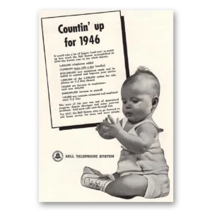 1947 Bell Telephone Print Ad | Countin' Up