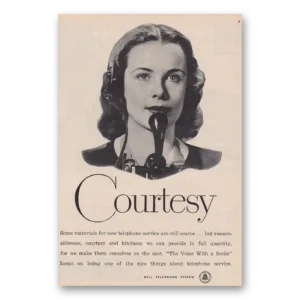 1947 Bell Telephone Print Ad | Courtesy