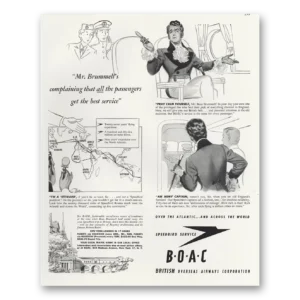 1947 British Airways BOAC Print Ad | Mr Brummells