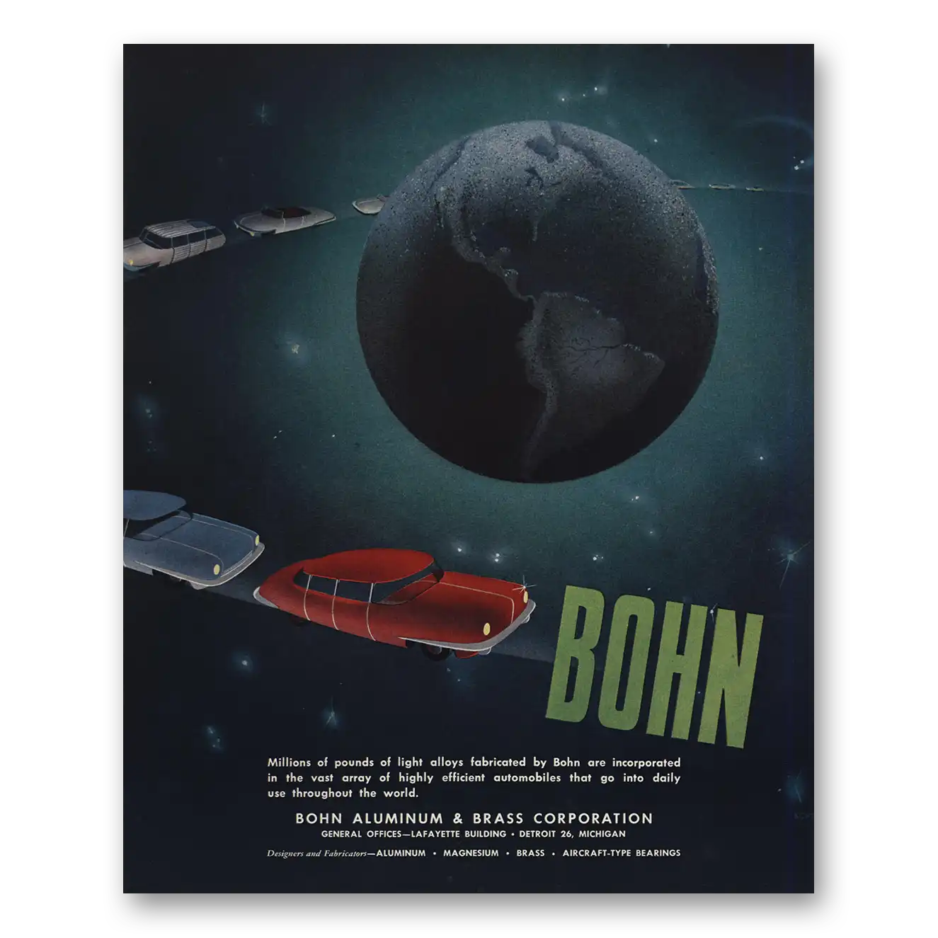 1947 Bohn Aluminum and Brass Print Ad | Millions Pounds