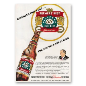 1947 Pilsener Beer Print Ad | Remember