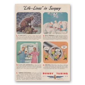 1947 Bundy Tubing Print Ad | Life Lines