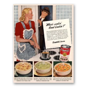 1947 Campbells Vegetable Soup Print Ad | Good Lookin
