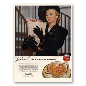 1947 Campbells Vegetable Soup Print Ad | Marry Appetite