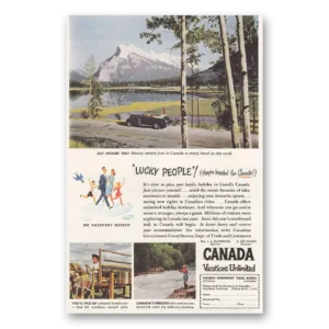 1947 Canada Print Ad | Lucky People