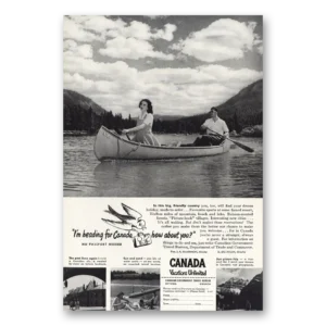 1947 Canada Print Ad | Heading Canada