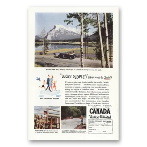 1947 Canada Print Ad | Lucky People