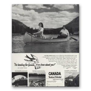 1947 Canada Print Ad | Heading Canada