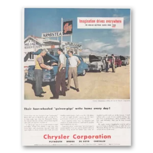 1947 Chrysler Corporation Print Ad | Guinea Pigs