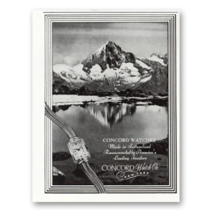 1947 Concord Watch Print Ad | Made Switzerland