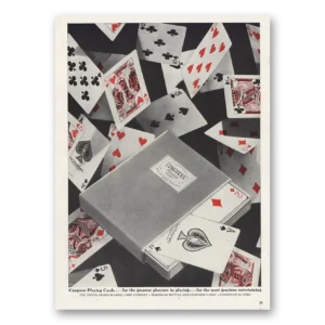 1947 Congress Playing Cards Print Ad | Greatest Pleasure