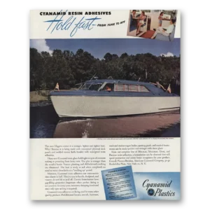 1947 Cyanamid Print Ad | Higgins Cruiser