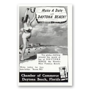 1947 Daytona Beach Florida Print Ad | Make Date