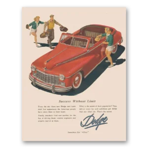 1947 Dodge Print Ad | Success Limit