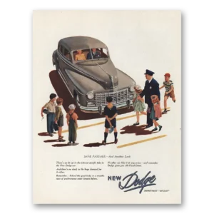 1947 Dodge Print Ad | Safe Passage