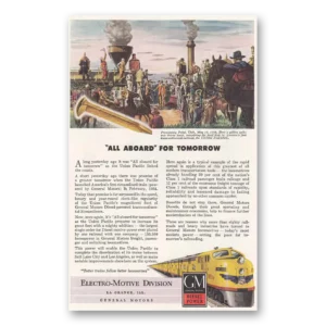 1947 GM Electro Motive Print Ad | Promontory Point