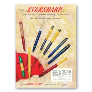 1947 Wahl Eversharp Print Ad | Writing Instrument