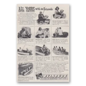 1947 Evinrude Print Ad | All Yours