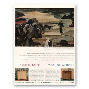 1947 Farnsworth Television Print Ad | Drama Easter