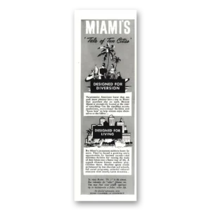 1947 Miami Florida Print Ad | Tale Two Cities