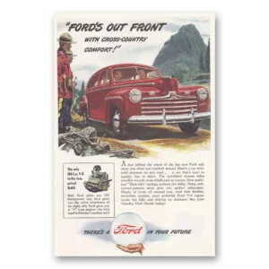 1946 Ford Print Ad | Cross Country Comfort