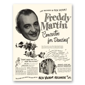 1947 Freddy Martin Promo Print Ad | Concertos