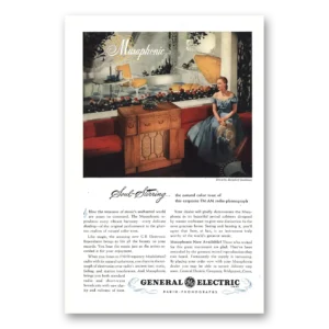 1947 General Electric Radio Print Ad | Musaphonic