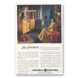 1947 General Electric Radio Print Ad | Musaphonic