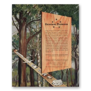 1947 General Plywood Print Ad | Stars Leadership