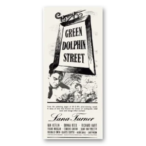 1947 Green Dolphin Street Movie Promo Print Ad | Lana Turner