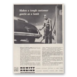 1947 Hewitt Robins Print Ad | Gentle Lamb