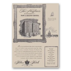 1947 Mayflower Hotel Print Ad | Acquisition