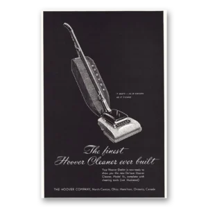 1947 Hoover Vacuum Print Ad | Finest